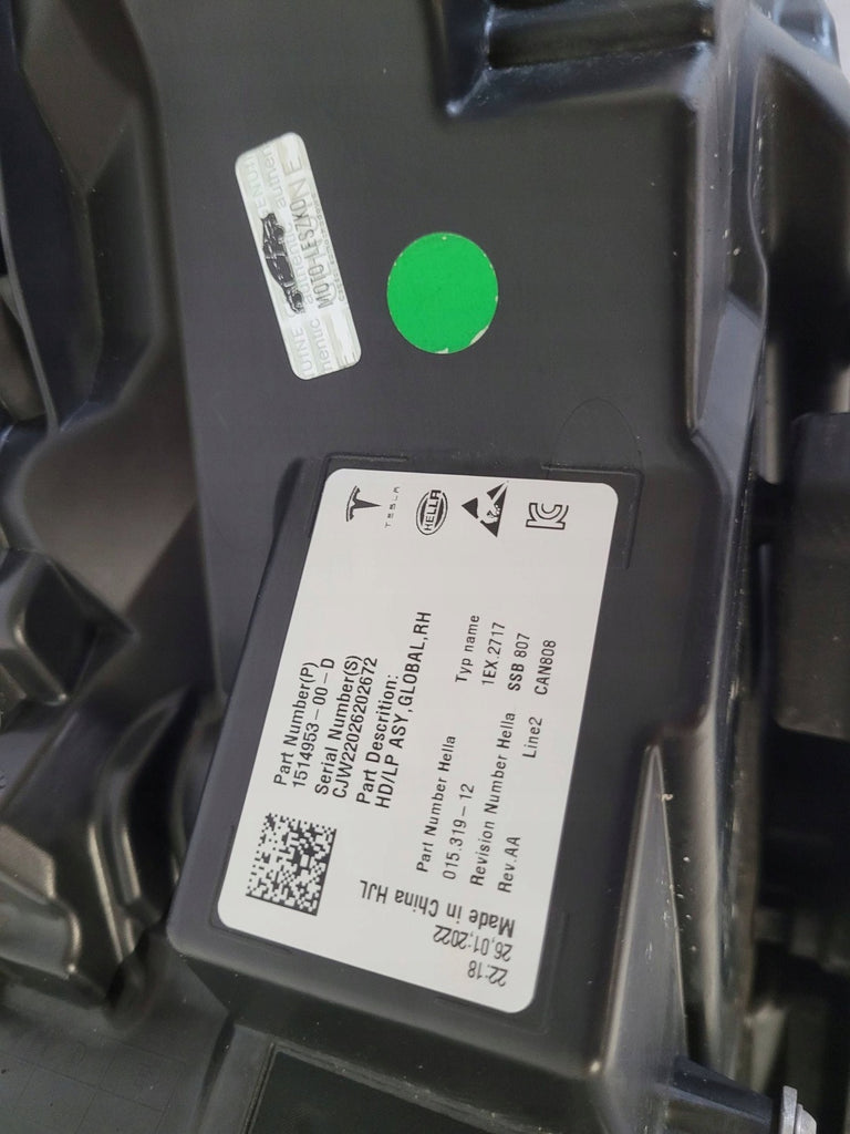 Frontscheinwerfer Tesla Model 3 1514953-00-D Full LED Rechts Headlight SCH6423061386es