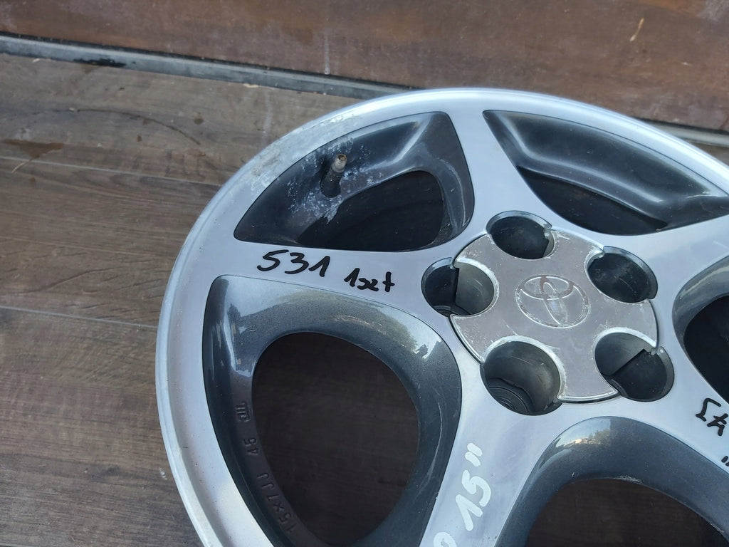1x Alufelge 15 Zoll 7.0" 5x100 Toyota Avensis Celica Carina Rim Wheel