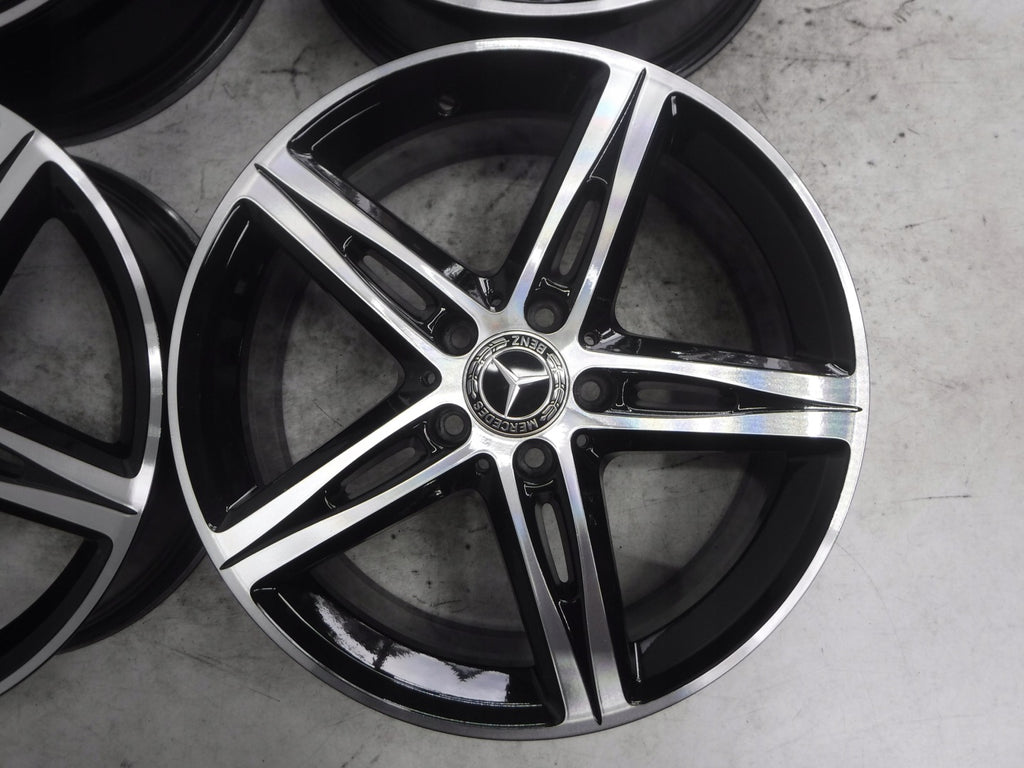 4x Alufelge 18 Zoll 7.5" 5x112 49ET Glanz Schwarz A1774010700 Mercedes-Benz W177 FEL9907796824oo