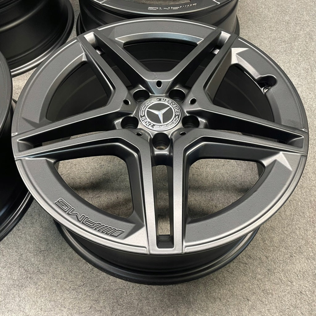 4x Alufelge 18 Zoll 7.5" 5x112 44ET Matt Schwarz A2054019500 Mercedes-Benz A205 FEL3891456900ep