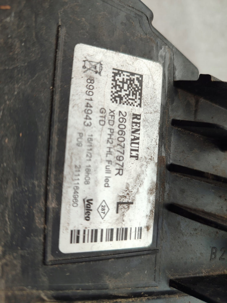 Frontscheinwerfer Renault Talisman 260607797 Links Scheinwerfer Headlight SCH9765787311pn