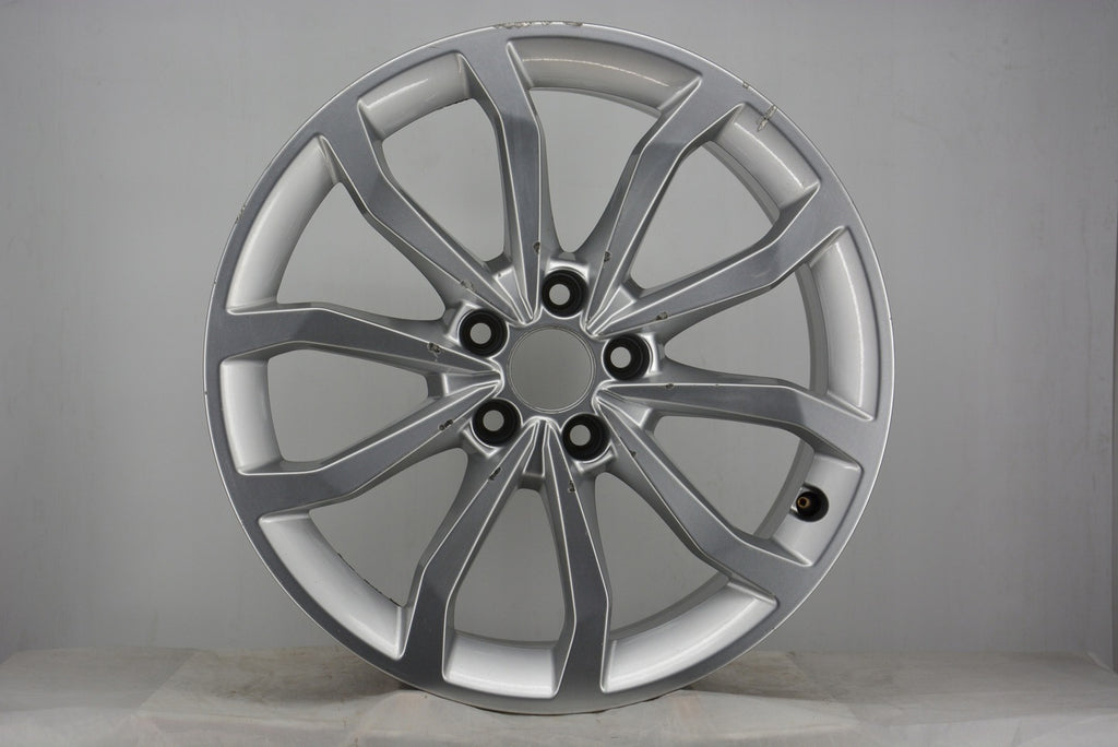 1x Alufelge 18 Zoll 7.5" 5x112 39ET Glanz Silber 8W0601025 Audi Rim Wheel