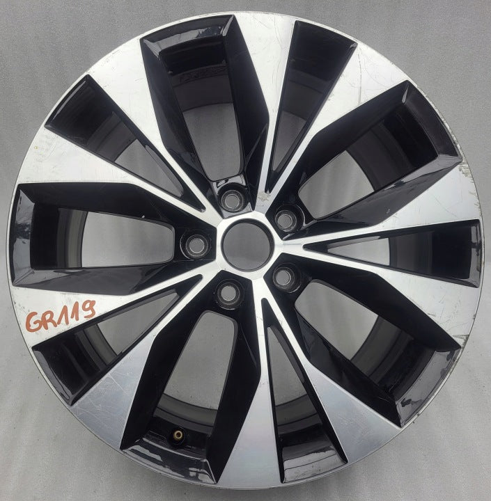 1x Alufelge 18 Zoll 8.0" 5x112 44ET Matt Schwarz 3V0601025R Skoda Superb Iii FEL6480768119vg