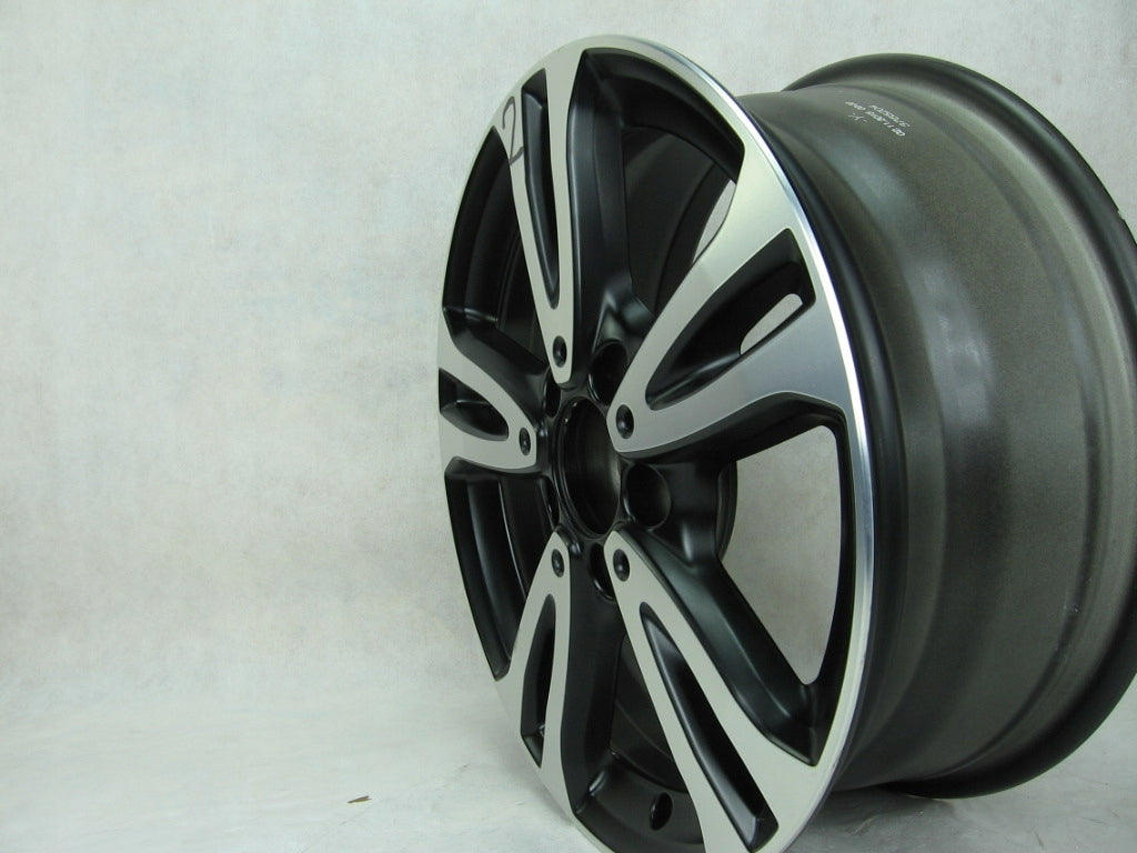 1x Alufelge 16 Zoll 6.5" 5x112 49ET Glanz Schwarz A2464010000 Mercedes-Benz W246 FEL6986538634fq