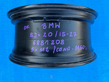 Load image into Gallery viewer, 1x Alufelge 20 Zoll 8.0" 5x112 27ET Glanz Schwarz 6881208 BMW 1 6 Rim Wheel FEL7010973976za