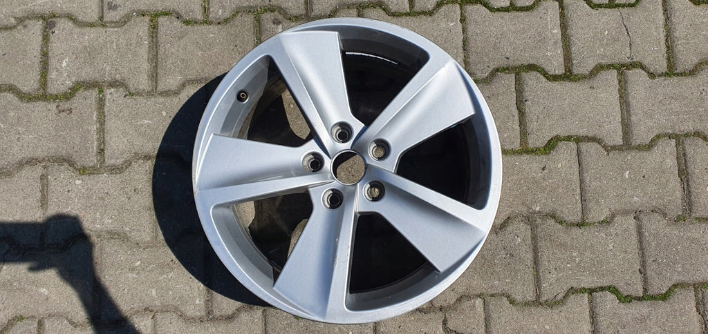 1x Alufelge 17 Zoll 7.5" 5x112 51ET Glanz Silber 5F0601025B Seat I Rim Wheel FEL2772025566nc