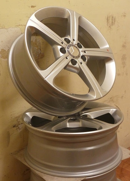 4x Alufelge 17 Zoll 6.5" 5x112 44ET Glanz Silber A1774011200 Mercedes-Benz W177 FEL8104307793jj