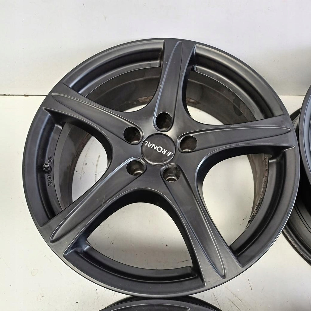 4x Alufelge 18 Zoll 8.0" 5x112 35ET Glanz Schwarz Audi I Rim Wheel FEL8804155122gp