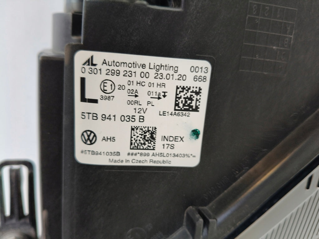 Frontscheinwerfer VW Touran 5TB941035B Links Scheinwerfer Headlight SCH6294936734kh