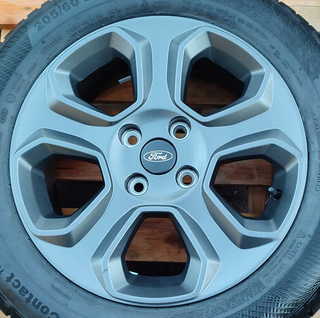 1x Alufelge 16 Zoll 6.5" 4x108 37 5ET Matt Schwarz Ford Fiesta I Ecosport FEL1190768250uw