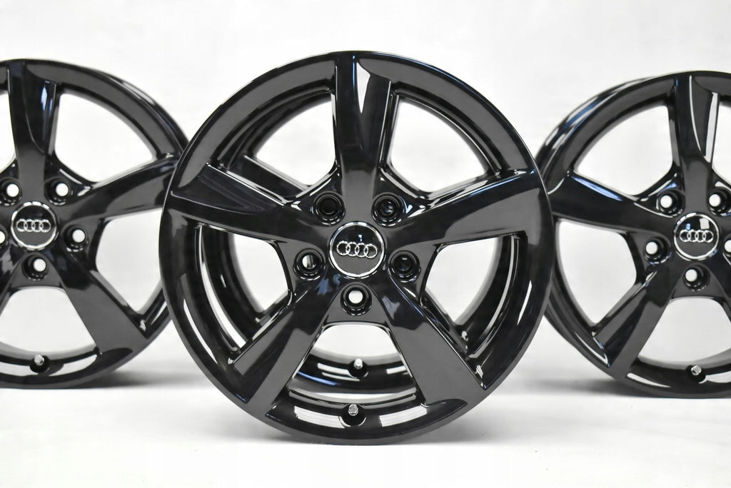 1x Alufelge 16 Zoll 6.0" 5x112 48ET Glanz Schwarz 8V0071496 Audi A3 Rim Wheel