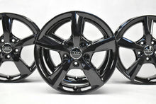 Laden Sie das Bild in den Galerie-Viewer, 1x Alufelge 16 Zoll 6.0&quot; 5x112 48ET Glanz Schwarz 8V0071496 Audi A3 Rim Wheel