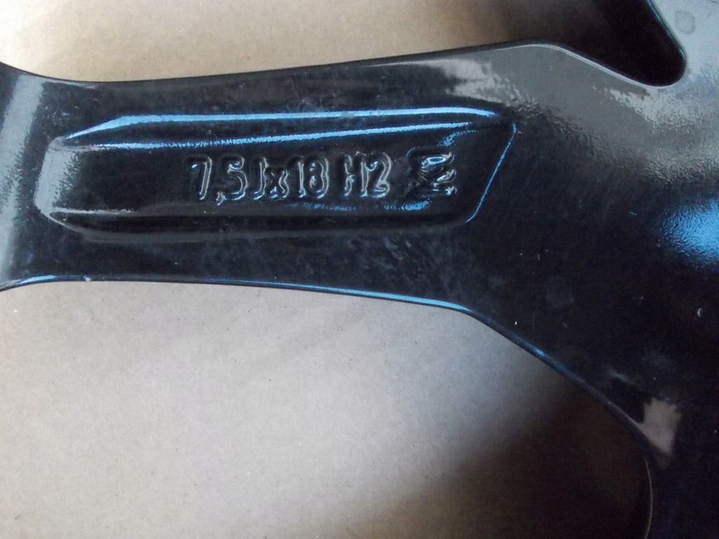 1x Alufelge 18 Zoll 7.5" 5x112 50ET Glanz KBA54142 Rim Wheel FEL7460225660kg