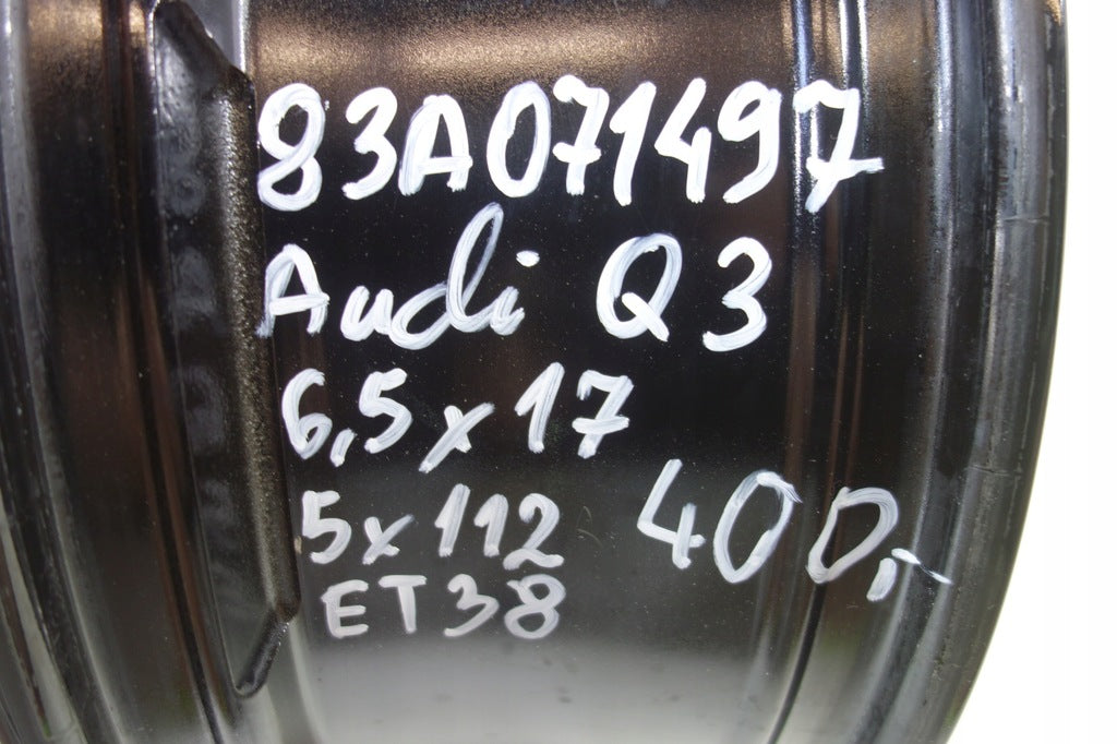 1x Alufelge 17 Zoll 6.5" 5x112 38ET 83A071497 Audi Q3 Rim Wheel FEL8192294380bb