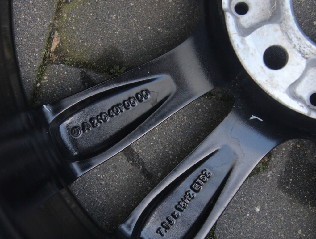 1x Alufelge 17 Zoll 7.5" 5x112 52 5ET A2464010602 Mercedes-Benz Rim Wheel