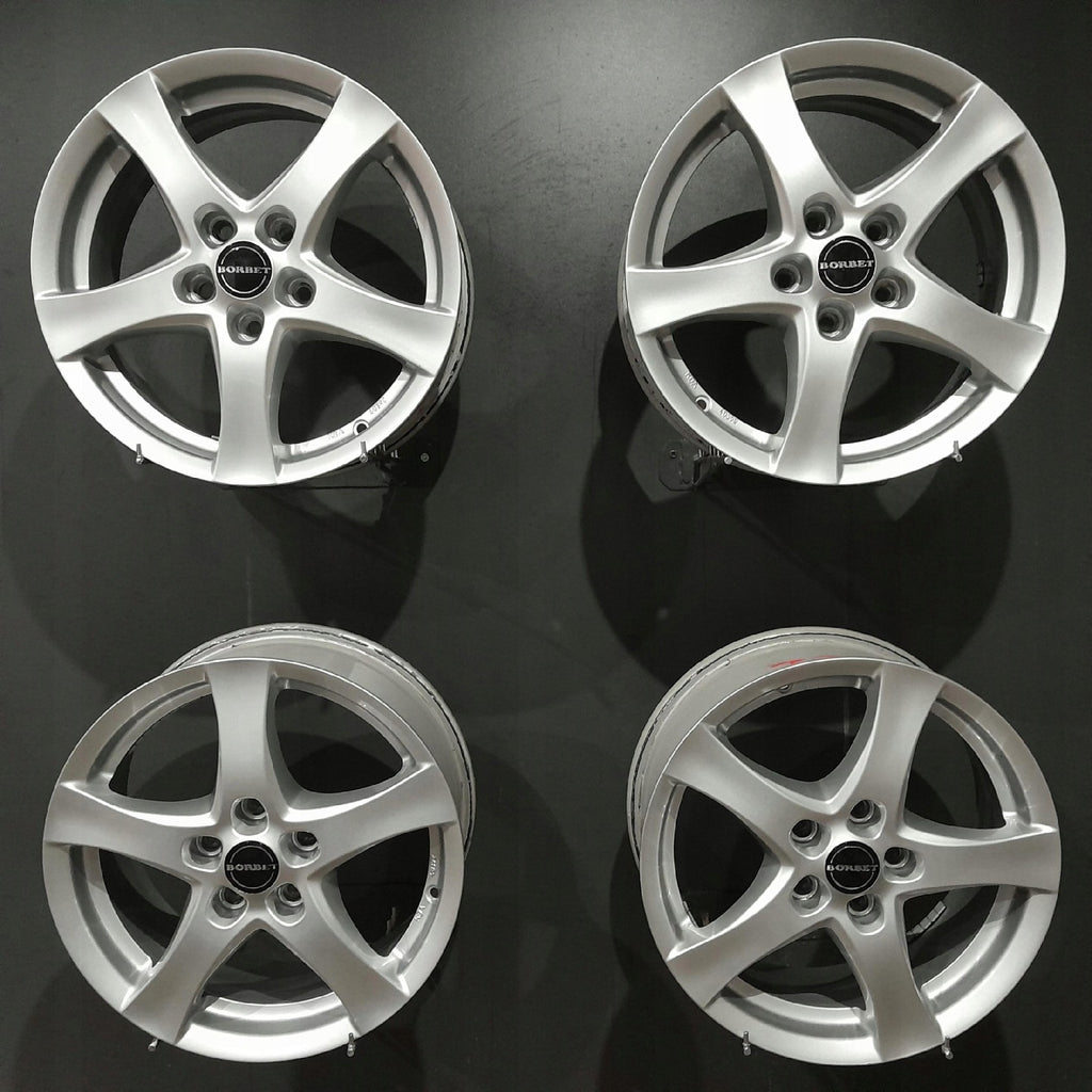 4x Alufelge 16 Zoll 6.5" 5x105 50ET Glanz Silber Ford Mondeo I Rim Wheel FEL2738824662we