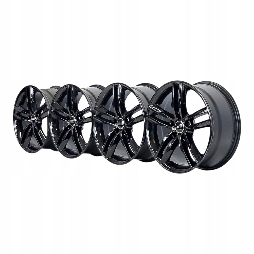 4x Alufelge 18 Zoll 8.0" 5x112 35ET Glanz Schwarz 8K0601025 Audi A4 B7 Rim Wheel FEL6694529644vs