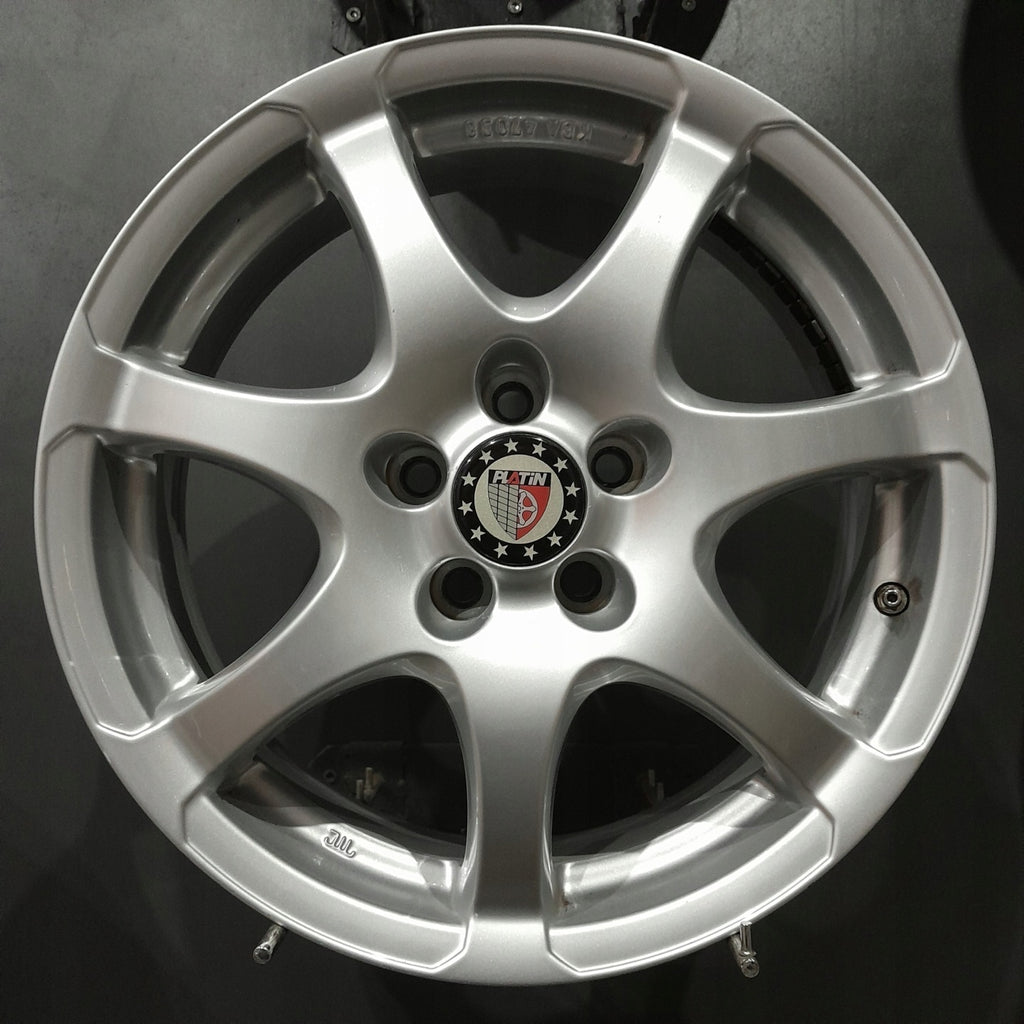 4x Alufelge 16 Zoll 6.0" 5x100 38ET Glanz Silber Skoda Kamiq Rim Wheel FEL3900215329hm