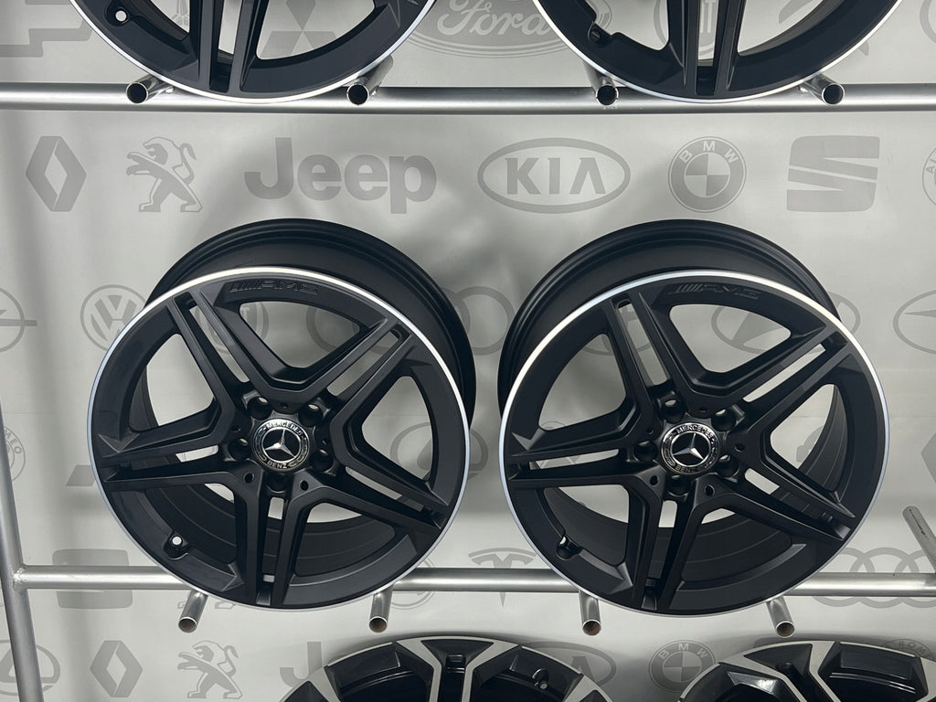 4x Alufelge 18 Zoll 7.5" 5x112 49ET Matt Schwarz A1774011500 Mercedes-Benz W177