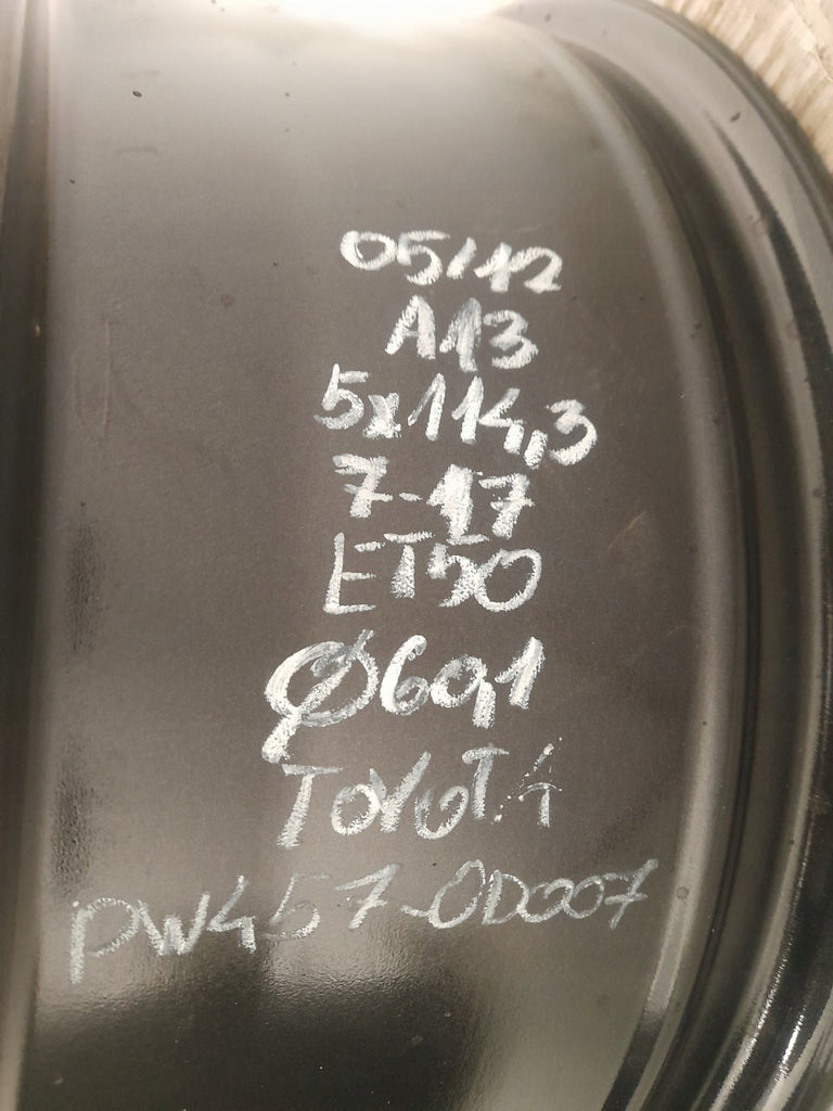 1x Alufelge 17 Zoll 7.0" 5x114.3 50ET Glanz Graphit PW457-0D007 Toyota I FEL4641906575mz
