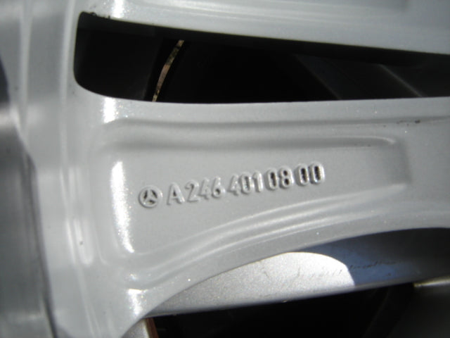 1x Alufelge 17 Zoll 7.5" 5x112 52ET Glanz Silber A2464010800 Mercedes-Benz Cla FEL7972920691wc