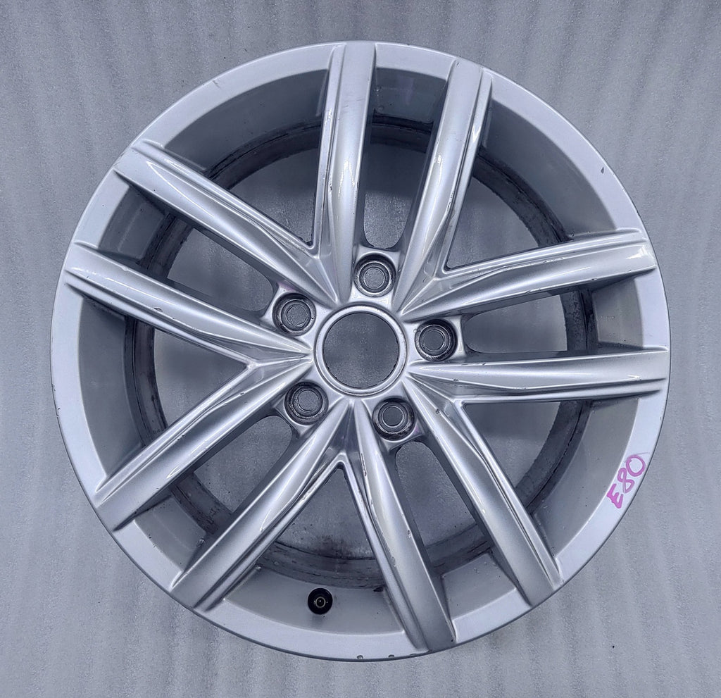 1x Alufelge 16 Zoll 6.5" 5x112 46ET Glanz Silber 5G0601025 VW Golf VII Sportsvan