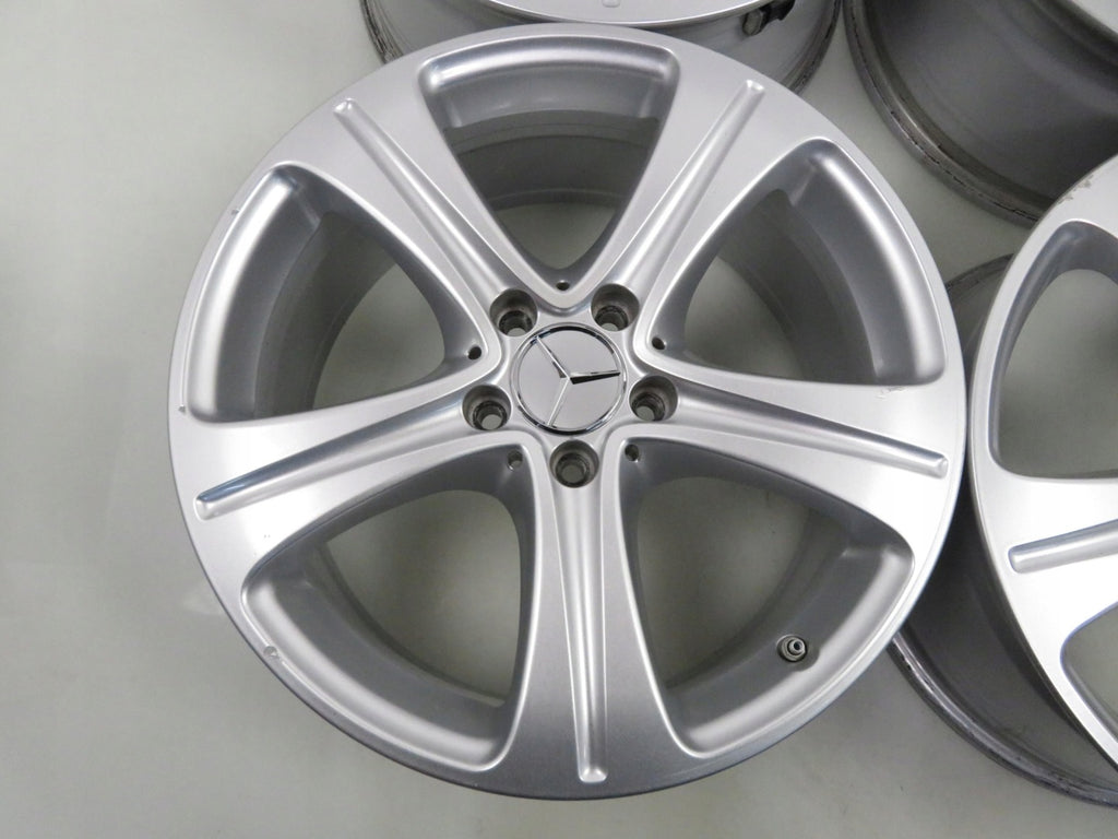 4x Alufelge 18 Zoll 8.0" 5x112 43ET Glanz Silber A2134011400 Mercedes-Benz W213 FEL4147815788tv