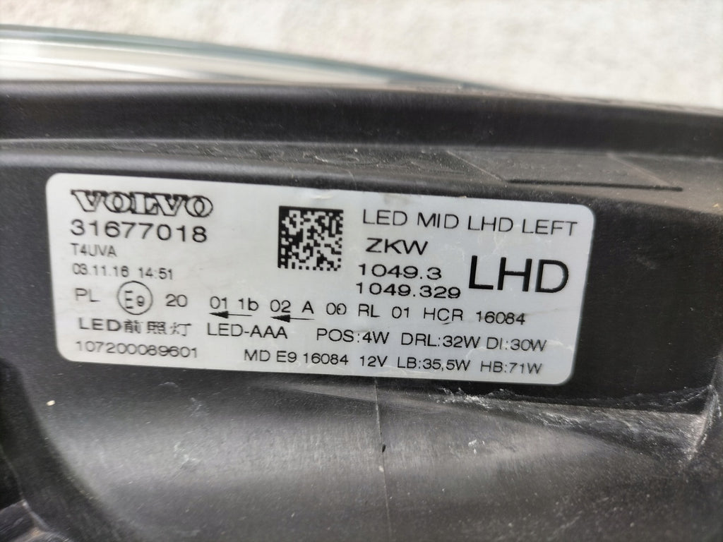 Frontscheinwerfer Volvo V40 31677018 Full LED Links Scheinwerfer Headlight SCH1943126584nl
