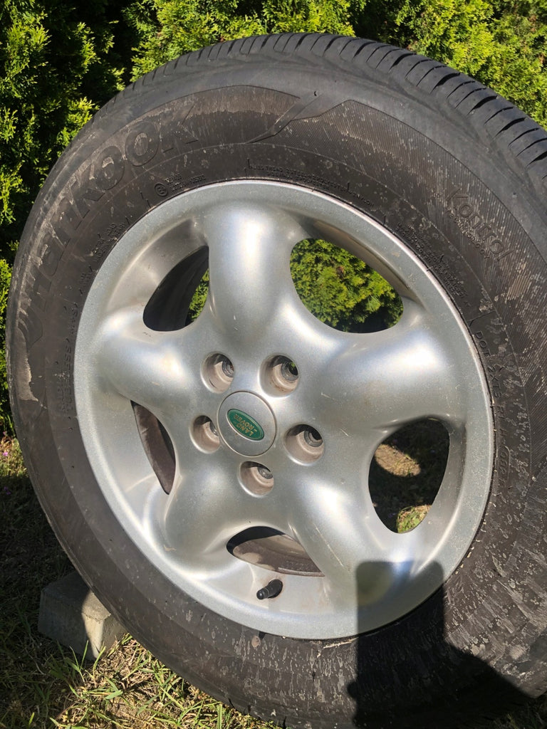 4x Alufelge 16 Zoll 6.0" 5x114.3 46ET Glanz Silber Land Rover I Freelander FEL8515259862sv