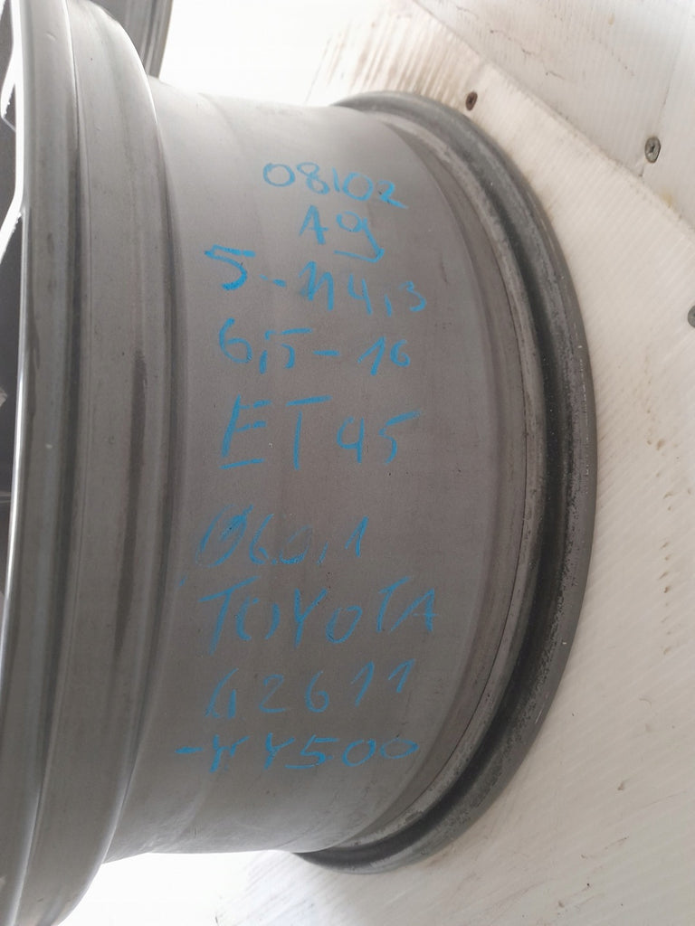 1x Alufelge 16 Zoll 6.5" 5x114.3 45ET Glanz Graphit 42611-YY500 Toyota Rim Wheel FEL8404342666cf