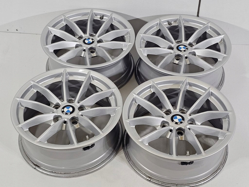 4x Alufelge 16 Zoll 6.5" 5x112 22ET Glanz Silber 6876921 BMW Rim Wheel FEL5155842191ic