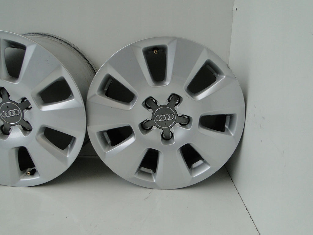 4x Alufelge 16 Zoll 7.5" 5x112 37ET Silber Audi Rim Wheel