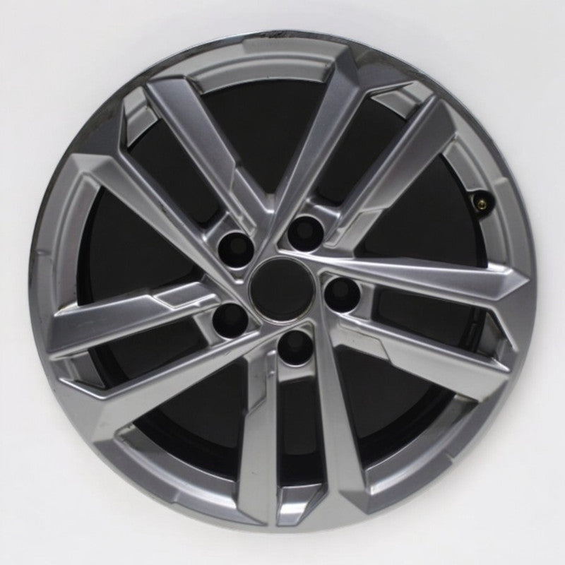 1x Alufelge 17 Zoll 6.5" 5x112 43ET Glanz Silber 8Y0601025L Audi A3 Rim Wheel