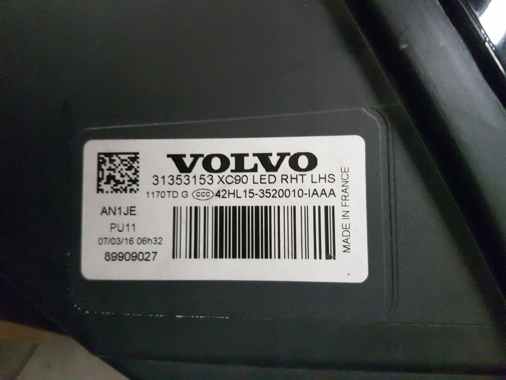 Frontscheinwerfer Volvo Xc90 II 31353153 Full LED Links Scheinwerfer Headlight SCH8697091559yf