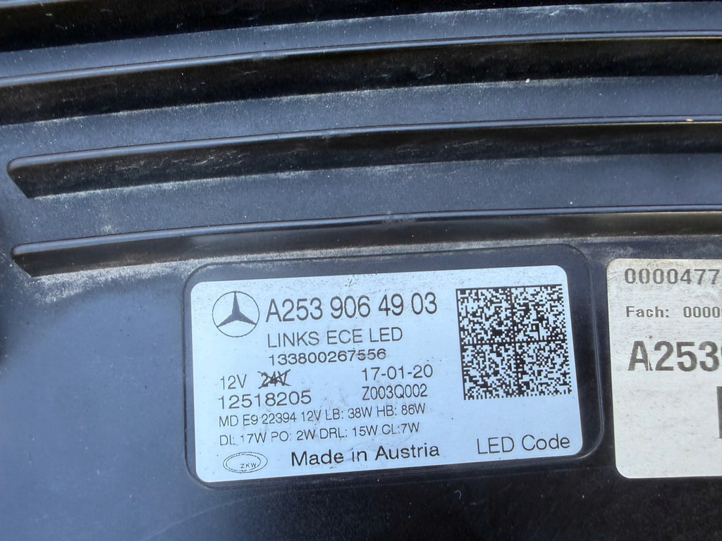 Frontscheinwerfer Mercedes-Benz Glc A2539064903 Links Scheinwerfer Headlight SCH3114932740gg