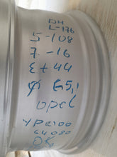 Load image into Gallery viewer, 1x Alufelge 16 Zoll 7.0" 5x108 44ET Glanz Silber YP00064080 Opel Rim Wheel FEL1587438660tx