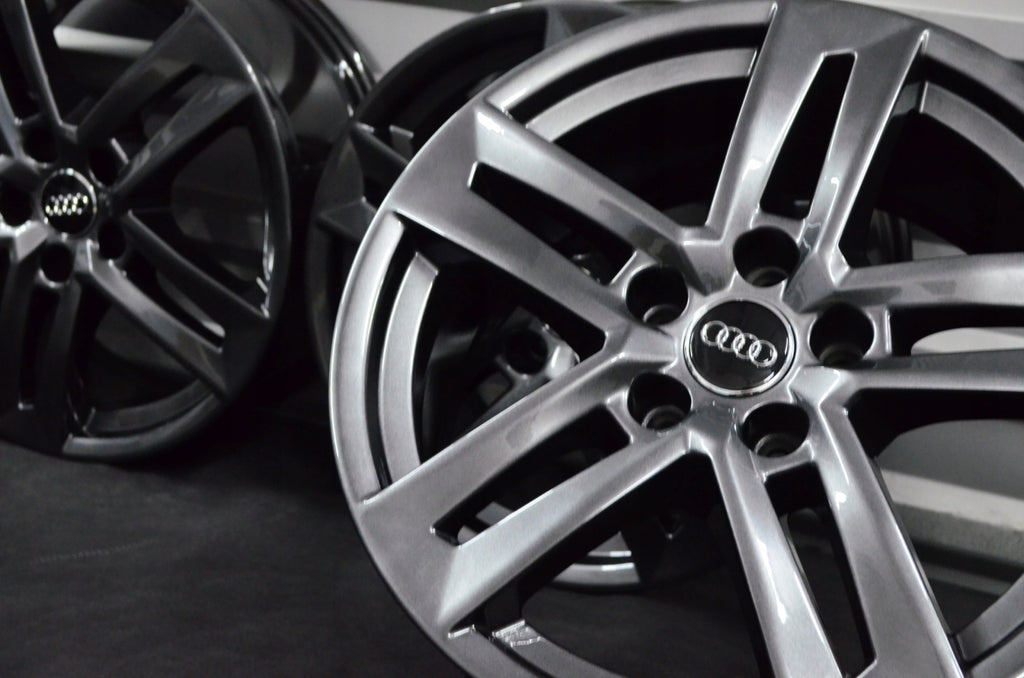 4x Alufelge 17 Zoll 7.0" 5x112 42ET Schwarz Audi B6 B7 Rim Wheel FEL3161850127mx