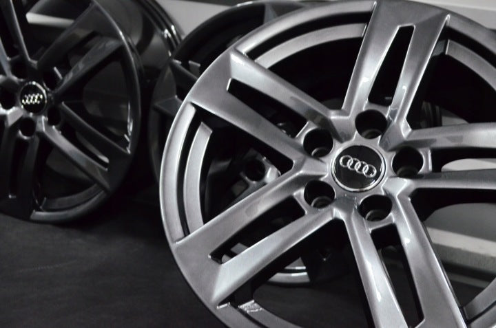 4x Alufelge 17 Zoll 7.0" 5x112 42ET Schwarz Audi B6 B7 Rim Wheel FEL3161850127mx