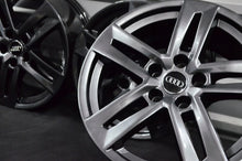 Laden Sie das Bild in den Galerie-Viewer, 4x Alufelge 17 Zoll 7.0" 5x112 42ET Schwarz Audi B6 B7 Rim Wheel FEL3161850127mx