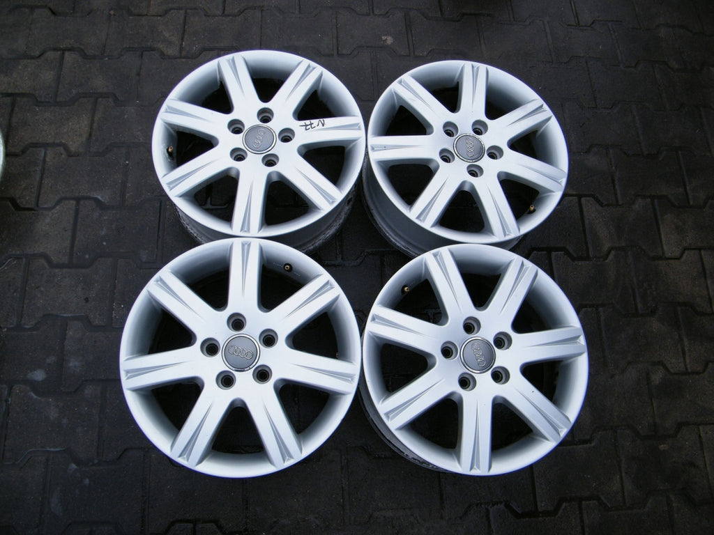 1x Alufelge 16 Zoll 6.0" 5x112 50ET Glanz Silber 8T0601025B Audi Rim Wheel