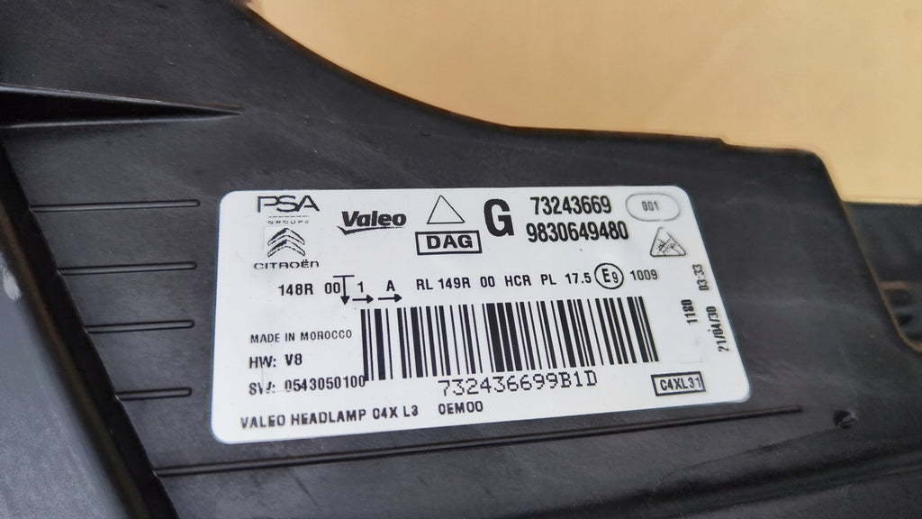 Frontscheinwerfer Citroën C4 III 9830649480 LED Links Scheinwerfer Headlight