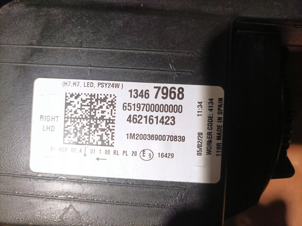 Frontscheinwerfer Opel Crossland X 462161423 LED Ein Stück (Rechts oder Links) SCH6005862447hr