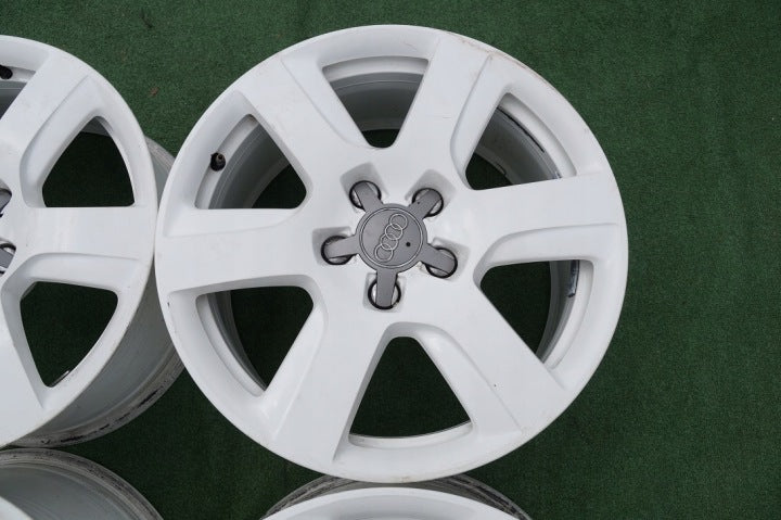 4x Alufelge 17 Zoll 8.0" 5x112 39ET Matt Weiß 4G0601025BK Audi A6 C7 Rim Wheel FEL1395292178ps
