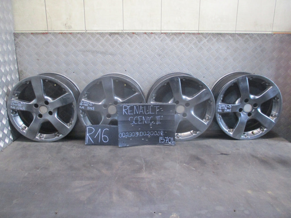 4x Alufelge 16 Zoll 7.0" 5x108 Renault Scenic Rim Wheel FEL5704602292ts