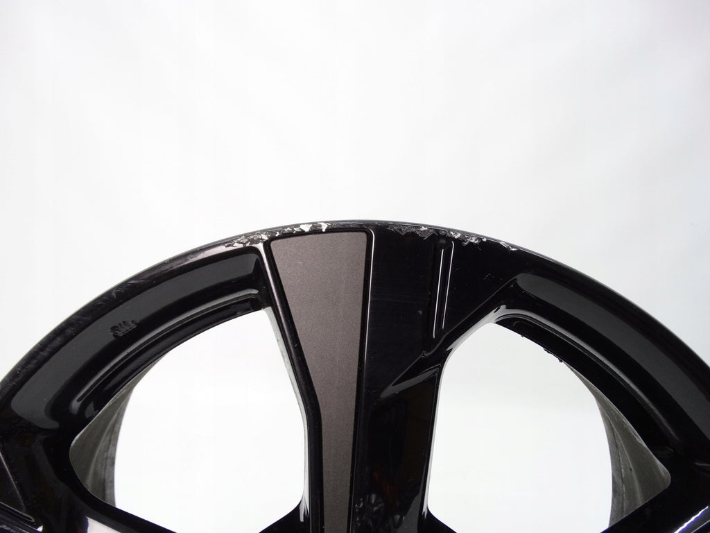 1x Alufelge 17 Zoll 6.5" 4x100 50ET Glanz Schwarz 40300-5FA5A Nissan Micra