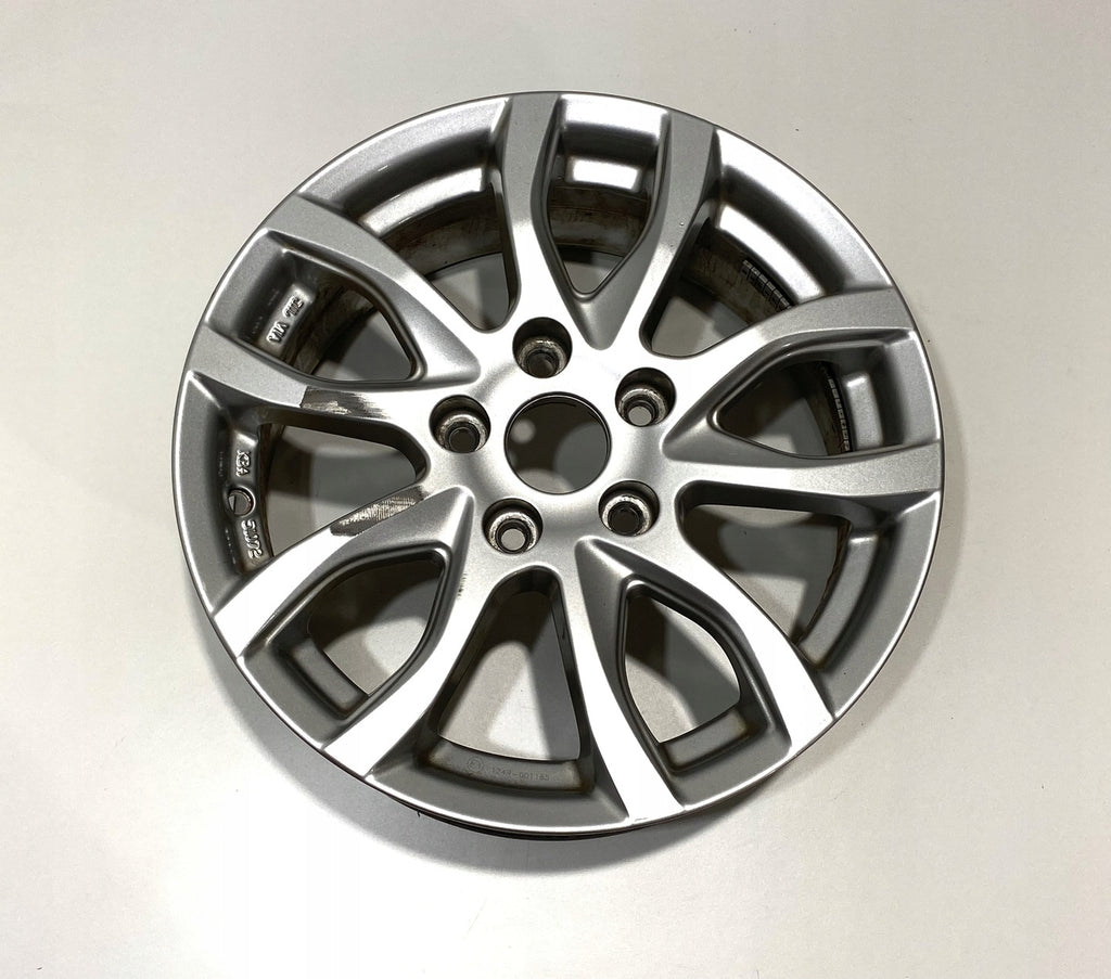 1x Alufelge 16 Zoll 6.5" 5x114.3 50ET Glanz Silber KH226516, KBA51072 Hyundai