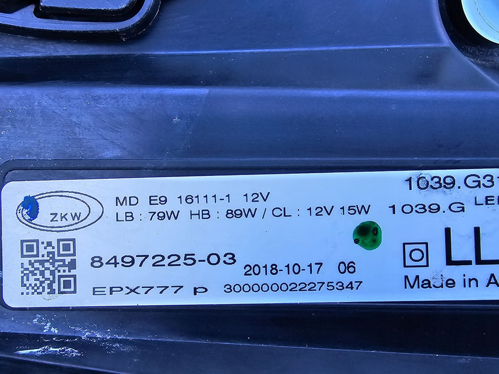 Frontscheinwerfer BMW 6 G32 8497225-03 Full LED Links Scheinwerfer Headlight SCH6543649492yr