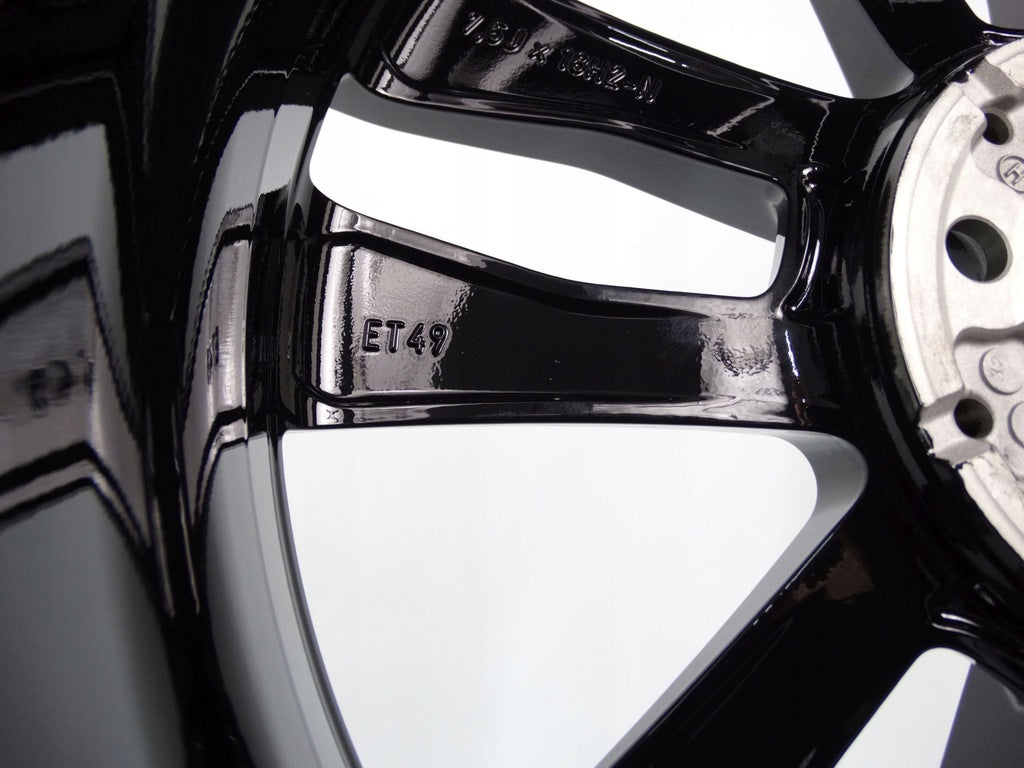 4x Alufelge 18 Zoll 7.5" 5x112 49ET Glanz Schwarz A1774012700 Mercedes-Benz W177 FEL9854454118zb