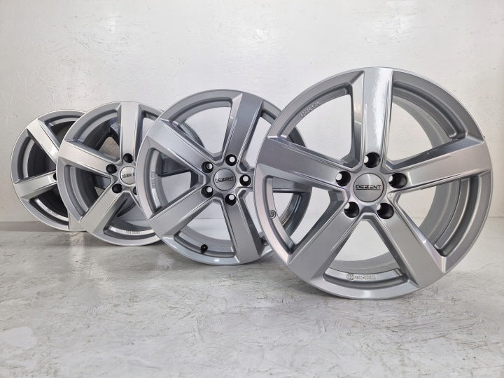 4x Alufelge 17 Zoll 6.5" 5x112 43ET Silber KBA53528 Rim Wheel FEL2490580143xz