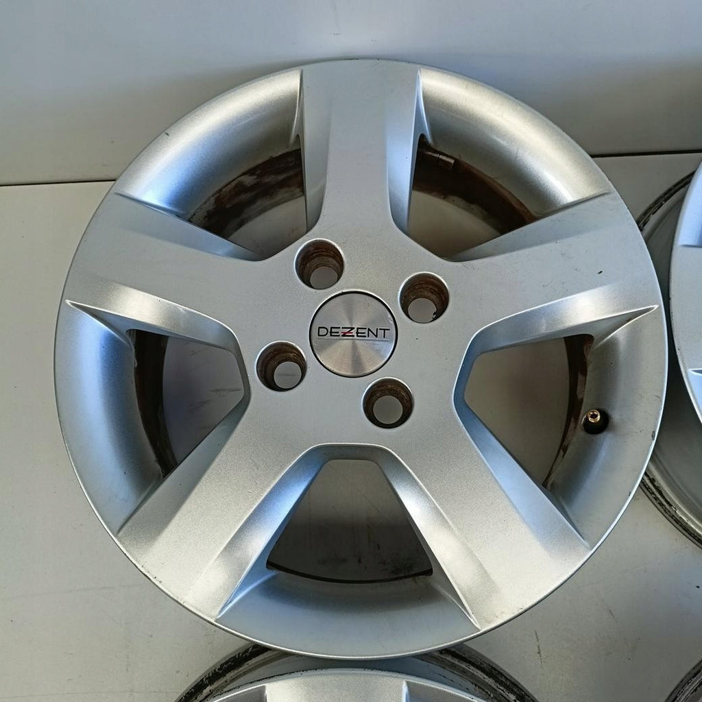 4x Alufelge 15 Zoll 6.0" 4x108 52 5ET Glanz Silber 5S6JAA Ford Fiesta I Fusion FEL8195242017af